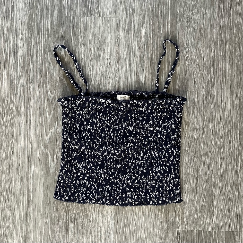 John Galt Navy Floral Ally Tank Top